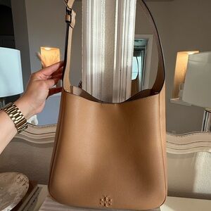 Tory Burch Caramel Tan Leather Shoulder Bag